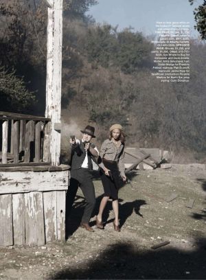 Anna Selezneva & Wes Bentley by Peter Lindbergh for Harpers Bazaar US March 2010